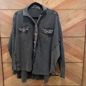 Free People One Scout Jacket in Light Charcoal Size XS EUC